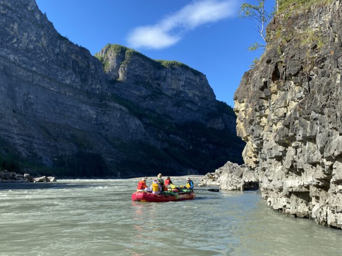 Floating in an eddy on the Nahanni