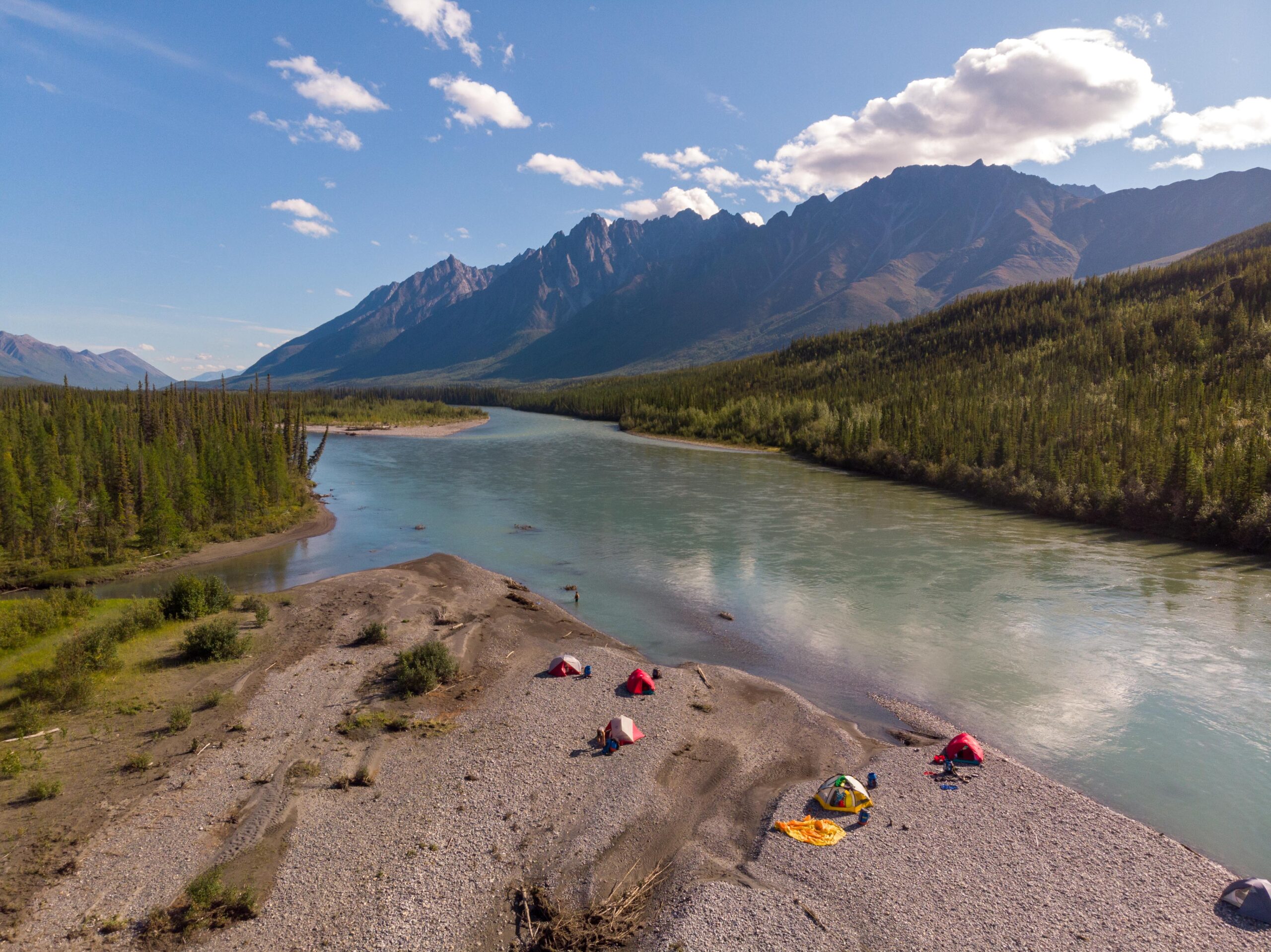Camping on the Upper Nahanni River