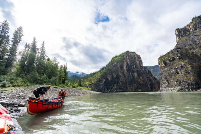Camping at the Gate on the Nahanni River