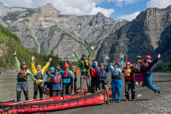 Group Photo on the Nahanni River