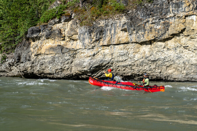 Paddling Rapids on the Nahanni River