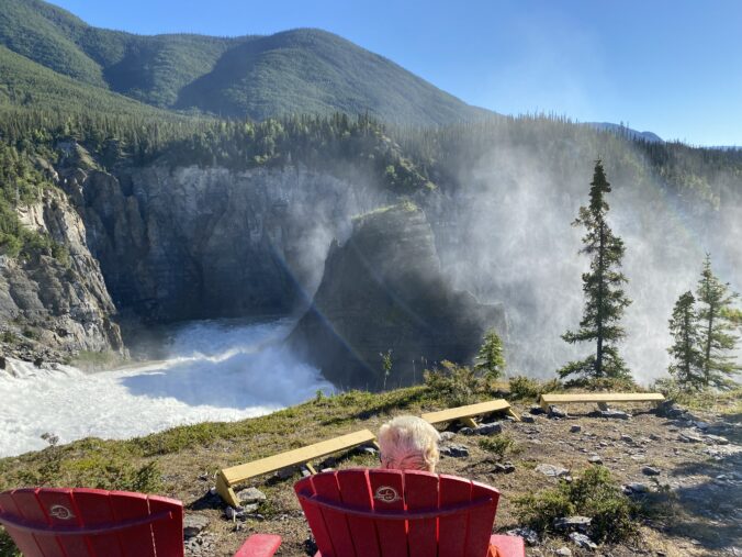 Red Chairs at Virginia Falls